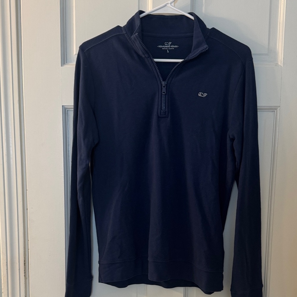 Vineyard Vines Boys Navy Quarter Zip-Up